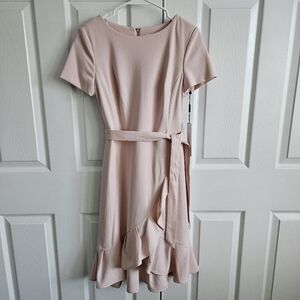NWT Calvin Klein a-line side tie dress